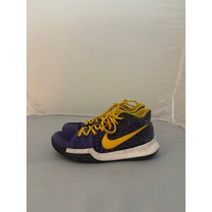 Nike Kyrie 3 ID lakers purple and yellow custom size 8.5 mens AQ8767 991